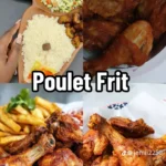 Poulet frit accompagné d’attieke